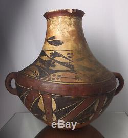 Magnifique Début Acoma Polychrome Poterie Stockage Vase Antique Amérindien