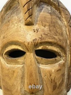 Masque Booger Cherokee Authentique Ancien, vers 1900