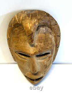 Masque Booger Cherokee Authentique Ancien, vers 1900