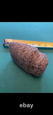 Native American Artifact Early Archaic 4 3/4e Grooved Pink Granite Axe