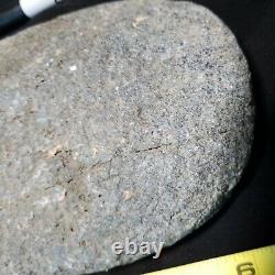 Outil en pierre indien Mano artefact ancien primitif meule autochtone CA