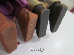 Paire de poupées indiennes américaines Skookum Bully Good anciennes de 12 pouces