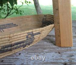 Panier Pima ancien avec motif d'aigle – Amérindien / Début du 20e siècle