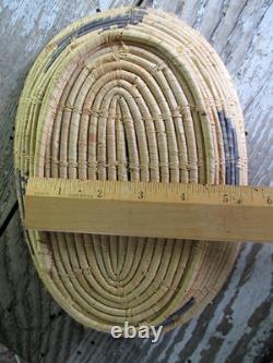 Panier Pima ancien avec motif d'aigle – Amérindien / Début du 20e siècle