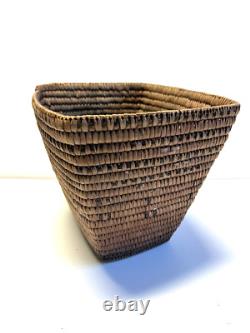 Panier antique indien natif américain Lillooett de la fin des années 1880 au début des années 1900