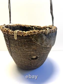 Panier de charge antique des Amérindiens 1870 à début des années 1900