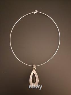 Pendentif énorme en améthyste violette vintage amérindien ancien en argent sterling 925