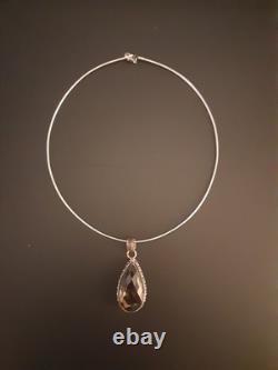 Pendentif énorme en améthyste violette vintage amérindien ancien en argent sterling 925