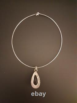 Pendentif énorme en améthyste violette vintage amérindien ancien en argent sterling 925