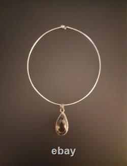 Pendentif énorme en améthyste violette vintage amérindien ancien en argent sterling 925