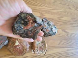 Pétroglyphe rouge, excrément de dinosaure, effigie en pierre amérindienne, art rupestre, artefacts, outils