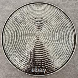 Plat en forme de panier de style amérindien Tiffany Makers Sterling 5 3/4 rond