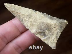 Point triangulaire exceptionnel du Texas - Artefact indien authentique de flèche M20