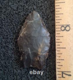 Pointe de flèche authentique paleo Spedis Oregon avec éclats précoces de 1-5/16 pouces