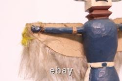 Poupée Kachina Hopi antique ancienne Indienne d'Amérique 15 vintage