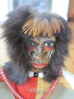 Poupée Kachina amérindienne DÉMASQUÉE TÔT DRONNING par BAKABI 17