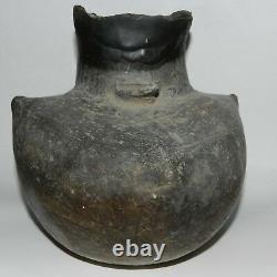 Premier Ancestral Pueblo Potier Indien Pot Vase 3 Côté 6.5 Artefact Comme Est