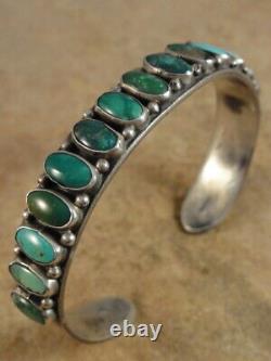 Premier Vintage Don Lucas Turquoise & Sterling Silver Row Bracelet