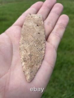 Première Nation Américaine Oklahoma Blade Arrowhead Point Paleo