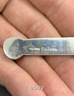 Premiers Tommy Jackson Signé Navajo Sterling Silver Turquoise Drop Dangle Boucles D’oreilles