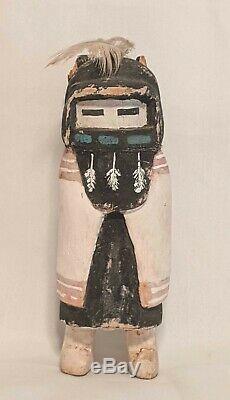Rare Au Début Antique Amérindien Hopi Alo Mana Collection Kachina Doll
