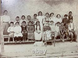 Rare First Native American Missionary Boarding School Carte Du Cabinet