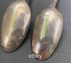 Rare lingot en argent monétaire ancien six cuillères à thé glacé Navajo Hopi Amérindien Vtg