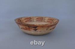 Rare très ancien bol en chili Hopi Pueblo polychrome 8 1/4 x 2 1/2