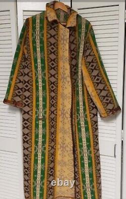Robe en laine Pendleton pour hommes, de style amérindien vintage, de l'État de Beaver, début des années 1900, telle quelle.