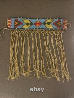 Sash en perles de verre des plaines de l'Ouest des années 1900