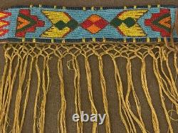 Sash en perles de verre des plaines de l'Ouest des années 1900