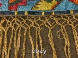 Sash en perles de verre des plaines de l'Ouest des années 1900