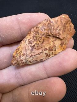 Superbe et authentique pointe de flèche en jaspe rouge ancien du Mississippi du Nord