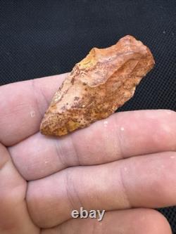 Superbe et authentique pointe de flèche en jaspe rouge ancien du Mississippi du Nord