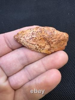 Superbe et authentique pointe de flèche en jaspe rouge ancien du Mississippi du Nord