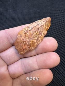 Superbe et authentique pointe de flèche en jaspe rouge ancien du Mississippi du Nord