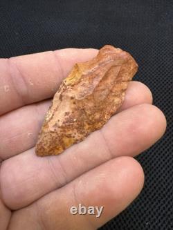 Superbe et authentique pointe de flèche en jaspe rouge ancien du Mississippi du Nord