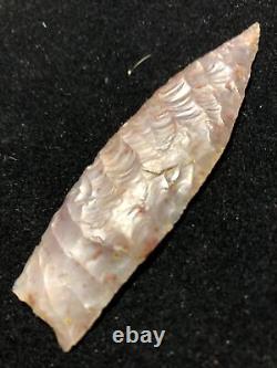 Superbe flèche en agate paléo translucide très rare de 3 1/2 pouces Colorado X B Gandee