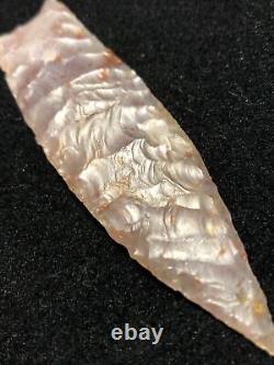 Superbe flèche en agate paléo translucide très rare de 3 1/2 pouces Colorado X B Gandee