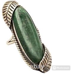 TRES TOT Cryscolla VINTAGE BAGUE EN ARGENT STERLING NAVAJO taille 7