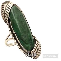 TRES TOT Cryscolla VINTAGE BAGUE EN ARGENT STERLING NAVAJO taille 7