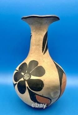 Très ancien poterie polychrome de Santo Domingo Pueblo vase 8,75