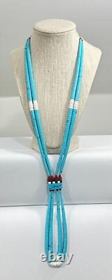 Très belle collier Jacla en turquoise roulée tôt Santo Domingo Kewa 20 81g