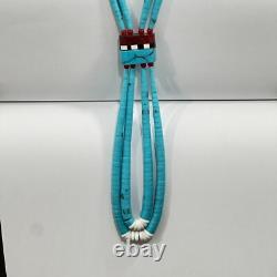 Très belle collier Jacla en turquoise roulée tôt Santo Domingo Kewa 20 81g