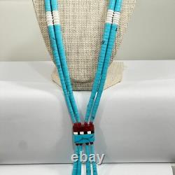 Très belle collier Jacla en turquoise roulée tôt Santo Domingo Kewa 20 81g