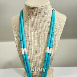 Très belle collier Jacla en turquoise roulée tôt Santo Domingo Kewa 20 81g