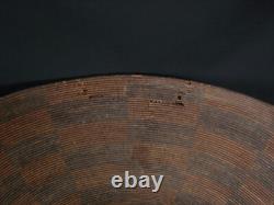 Très grand panier apache ancien, panier amérindien, vers 1900