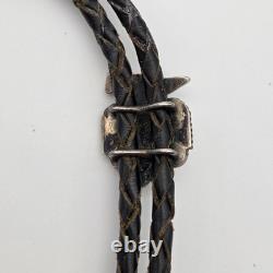 VTG Thunderbird Zuni précoce 1 Multi Pierre avec fermoir en anneau W à cordon Bolo