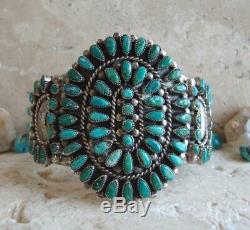 Valentino & Matilda Banteah Zuni Early Sterling Turquoise Cluster Bracelet
