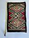 Vieux Tapis Navajo Tôt, 44.5x26blanket Native American Tissu Coloré, Tissage